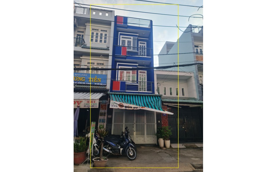 Cho thuê nhà mặt tiền Gần AEON 76m2, 2Lầu + ST, 18Triệu